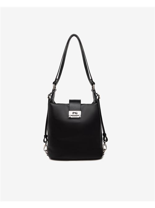 Borsa a spalla da donna in pelle nera NERO GIARDINI | E443715D100